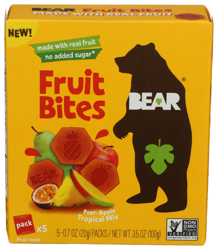 BEAR - BEAR TROP FRT BITES 5 PK - 3.5 OZ | Nature's Food Markets