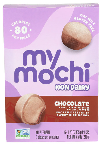 My/Mo Mochi Ice Cream - MOCHI FRZ DSRT CHOC NON DAIRY - 6 PK