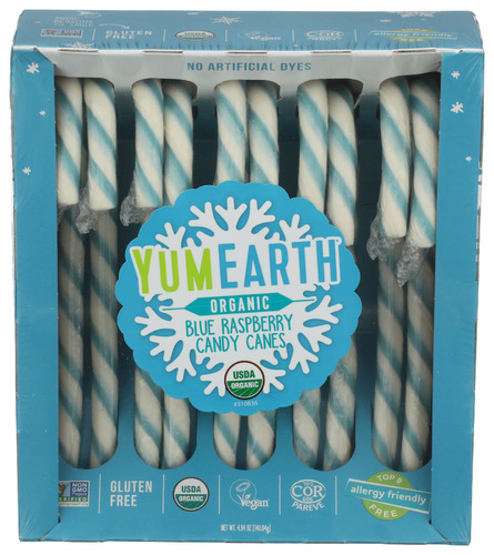 YumEarth - OG2 YUM CNDY CANES BLUE - 4.94 OZ | Nature's Food Markets