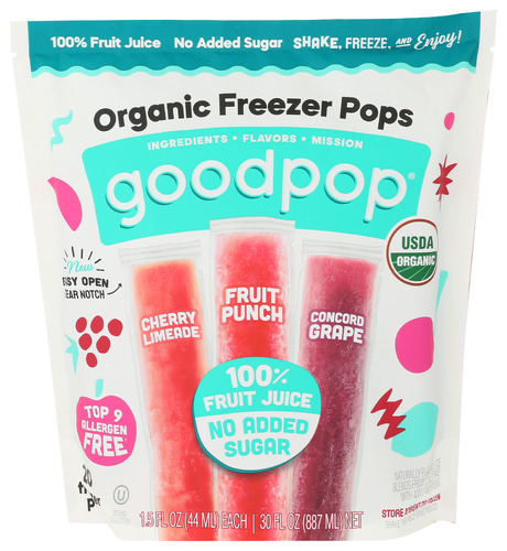 GOODPOP - FREEZER POPS ORGANIC 20PC - 20.0 CT | Nature's Food Markets