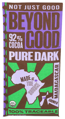 Madécasse - BAR,OG2,92% DRK CHOCOLATE - 2.64 OZ | Nature's Food